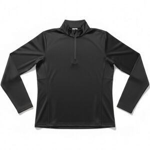 4/$20 Pro Spirit Black Half Zip Athletic Top Performance Stretch Pullover S/M